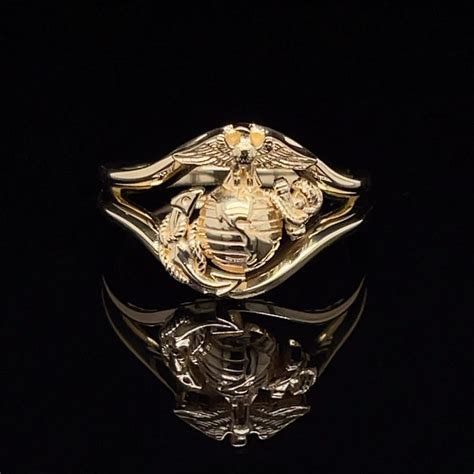 marine corps jewelry box metal top|marine corps wedding rings.